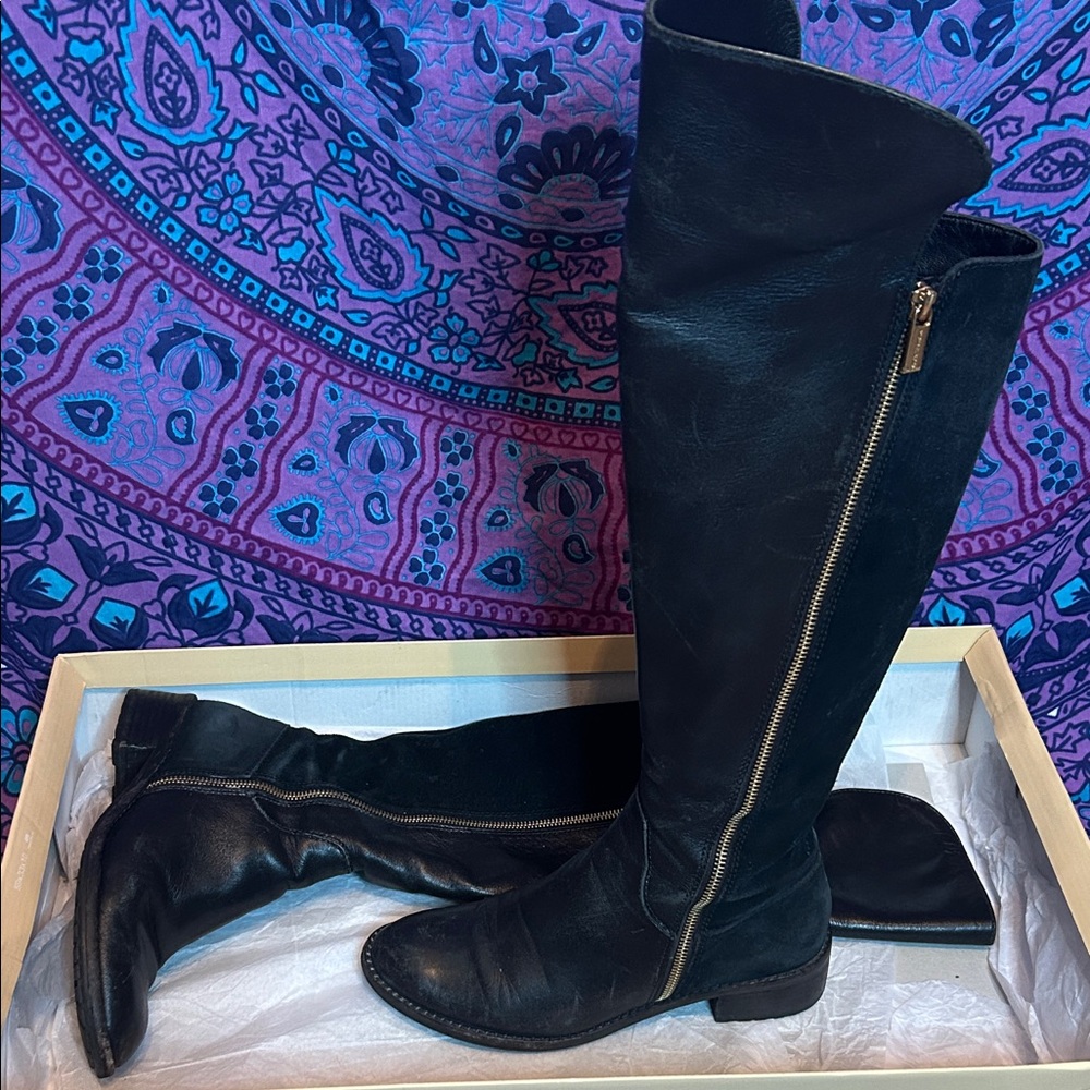 EUC MICHAEL Michael Kors Black Leather Boots